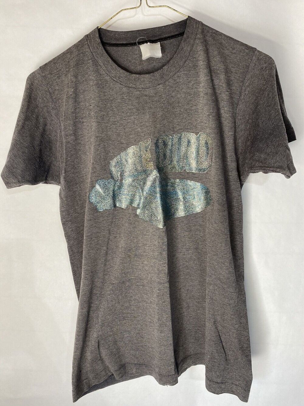 Vintage Firebird T-shirt Women’s Size Small Gray Glitter Single Stitch Tee